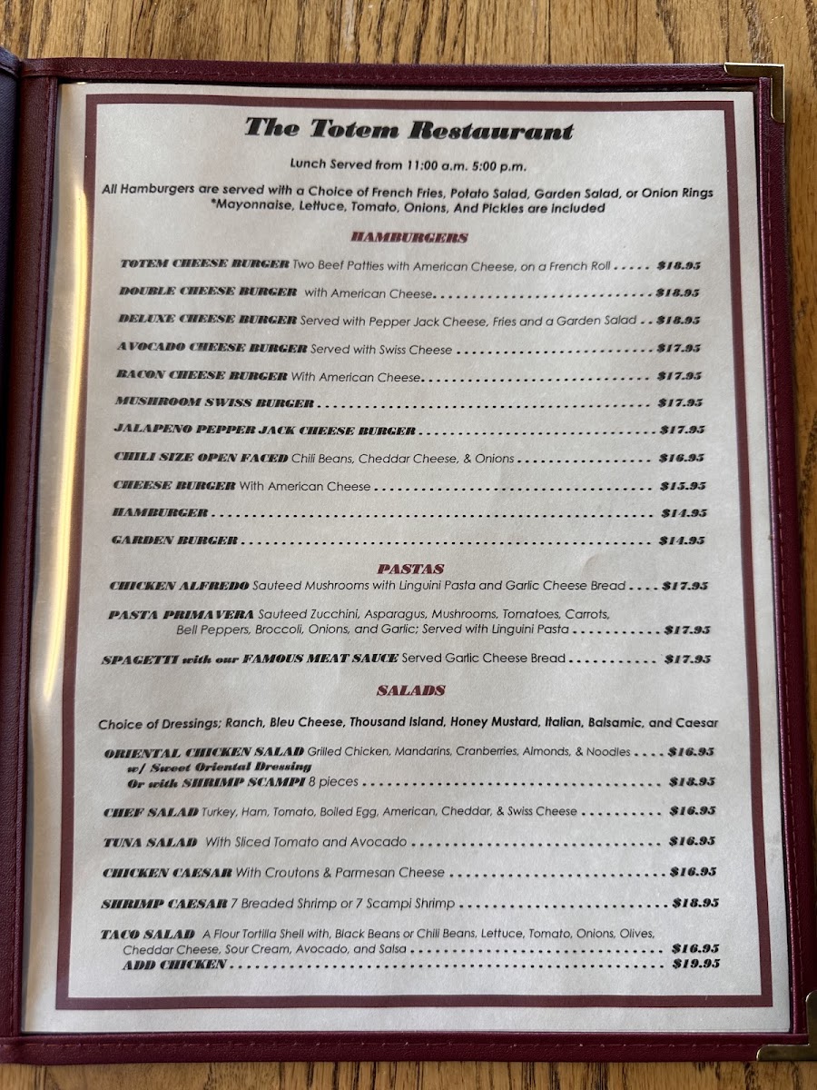Totem Cafe - GREAT LUNCH PLACE Menu - Image 4
